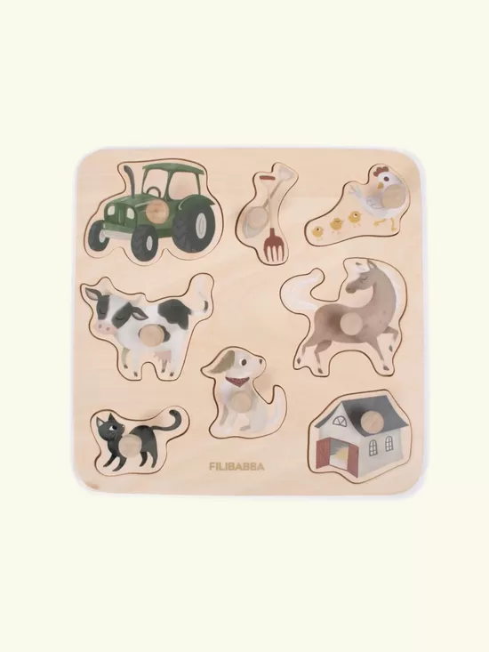 Filibabba Wooden puzzle - Magic Farm