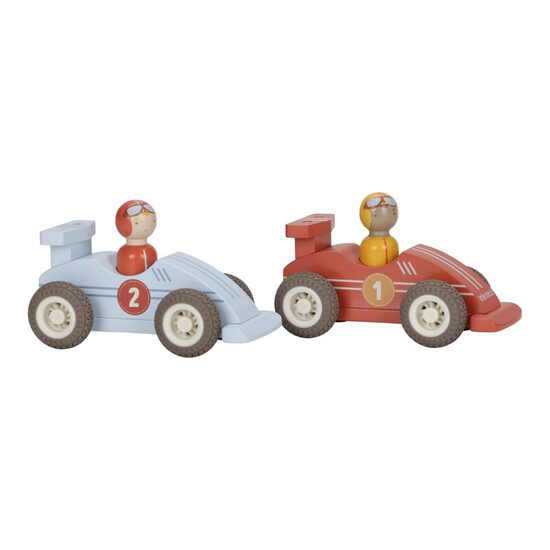 Jaunums! Little Dutch Pullback Race Cars 2 pcs FSC
