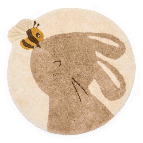 Little Dutch Rug ´Rabbit with Bee´ 110×110 cm
