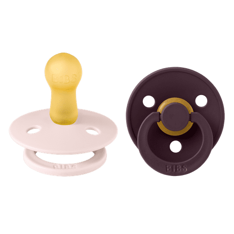 BIBS Colour Round 0-6men petal/plum