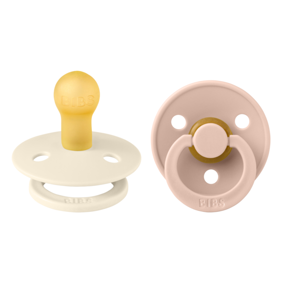 BIBS Colour Round 0-6men ivory/blush