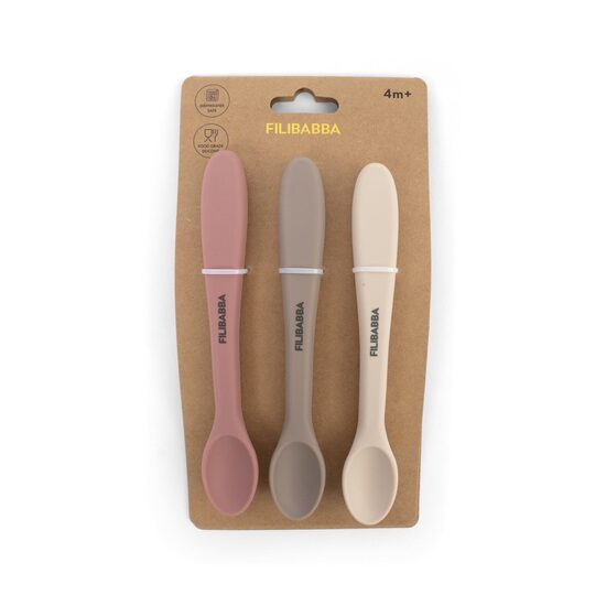 Filibabba Silicone Feeding Spoons 3-pack