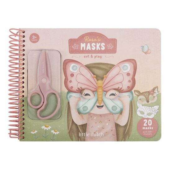 Little Dutch Book with Scissor ´Rosa & Friends masks´