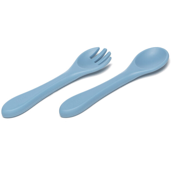 KOOLECO silicone cutlery set Dusk Blue