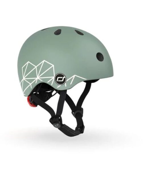 SCOOT AND RIDE HELMET (XXS-S) GREEN LINES