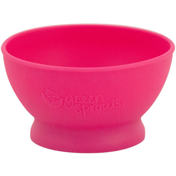 Silcione feeding bowl Pink