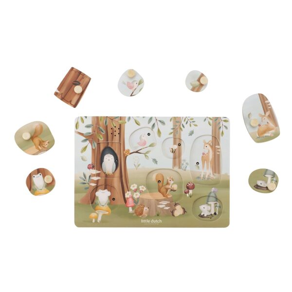 Little Dutch Wooden sound puzzle ´Forest Friends´ FSC